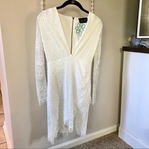 White lace dress - NWT - ShopHopes - size small